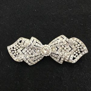 Vintage rhinestone belt buckle